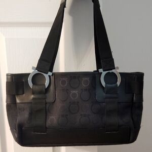 Salvatore Ferragamo Black Shoulder Bag